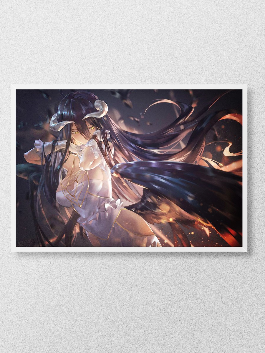 Overlord Albedo Anime Poster Çerçevesiz Yüksek Kalite Anime Duvar Poster