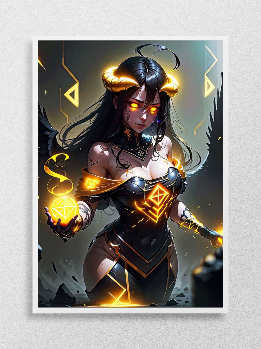 Overlord Albedo Anime Poster Çerçevesiz Yüksek Kalite Anime Duvar Poster