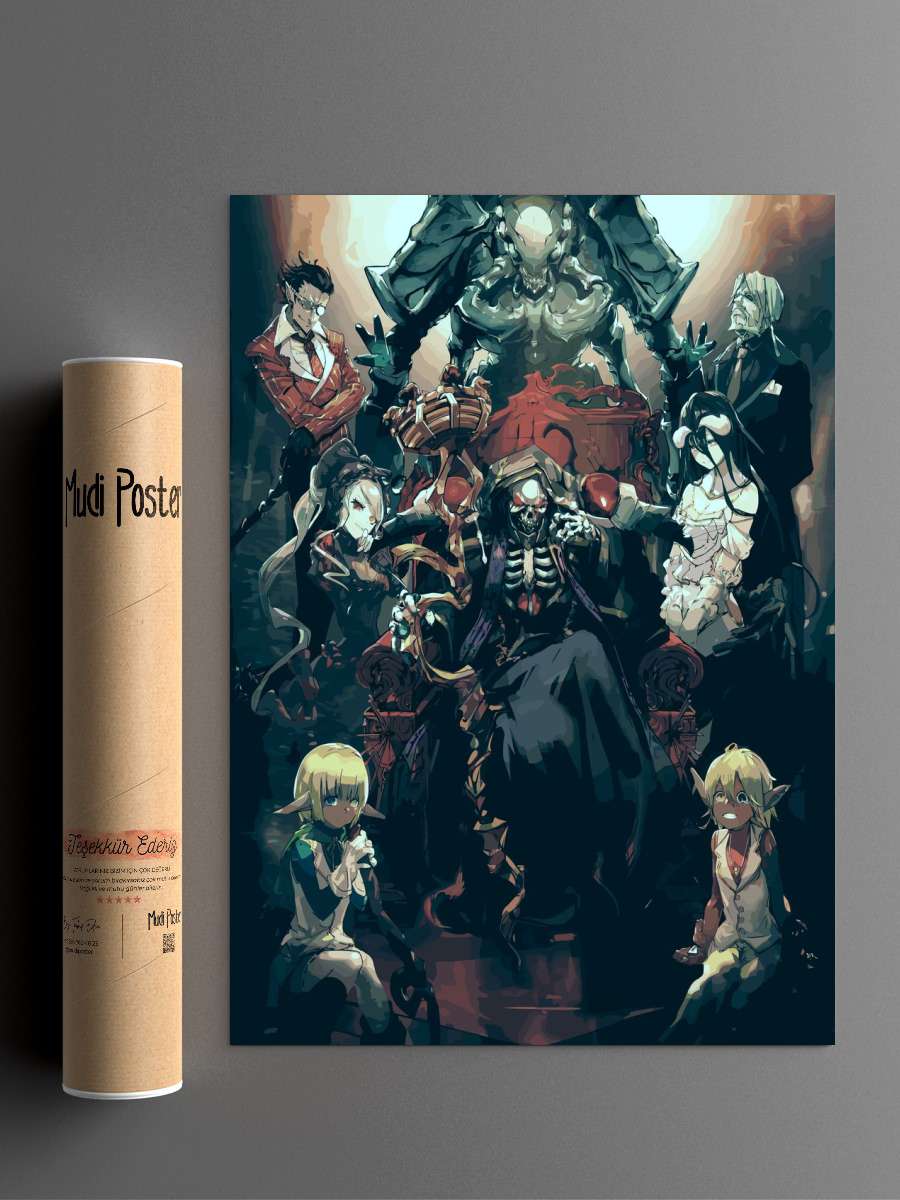 Overlord Anime Poster Çerçevesiz Yüksek Kalite Anime Duvar Poster