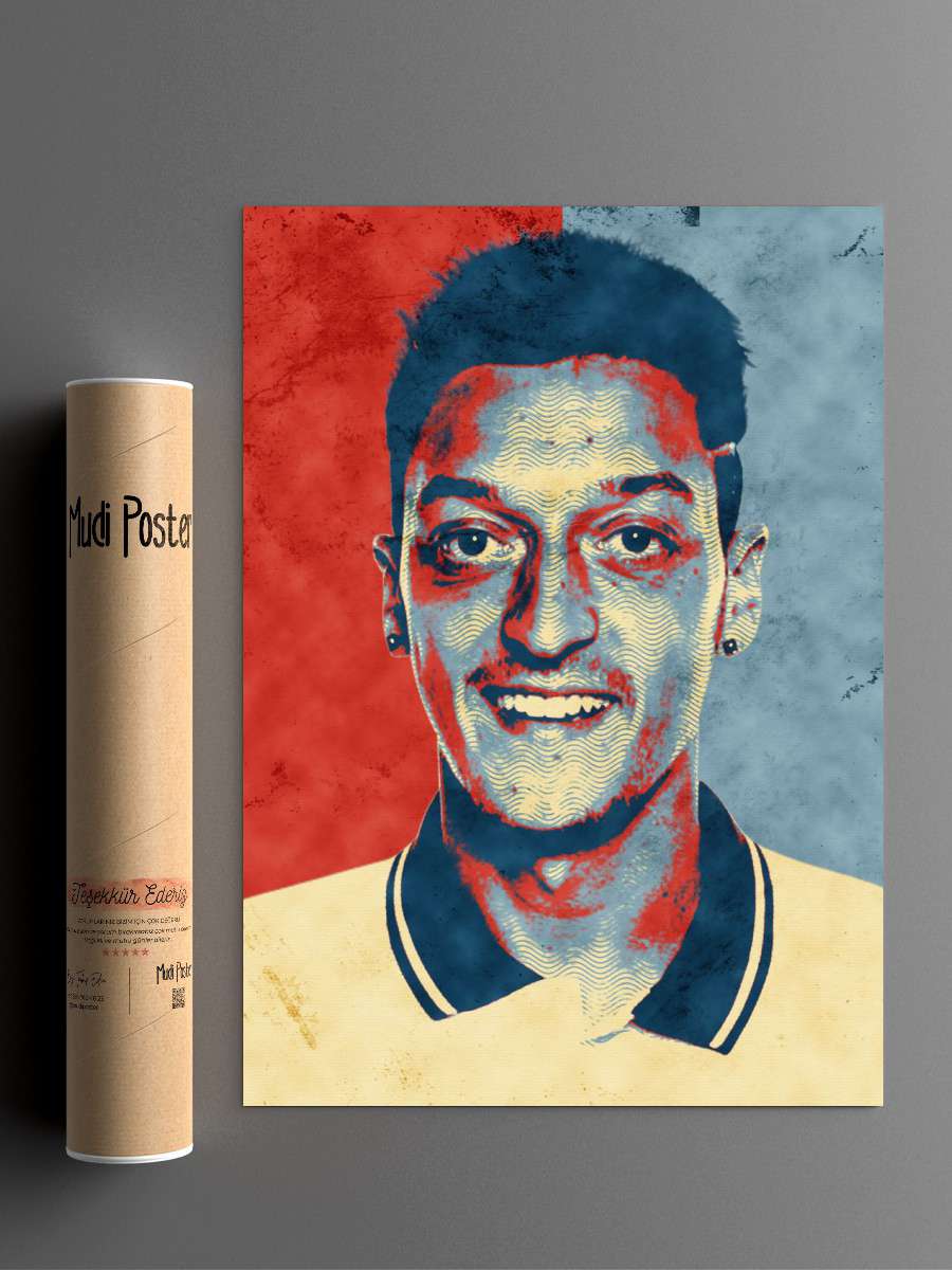 ozil Futbol Poster Çerçevesiz Yüksek Kalite Futbolcu Duvar Poster