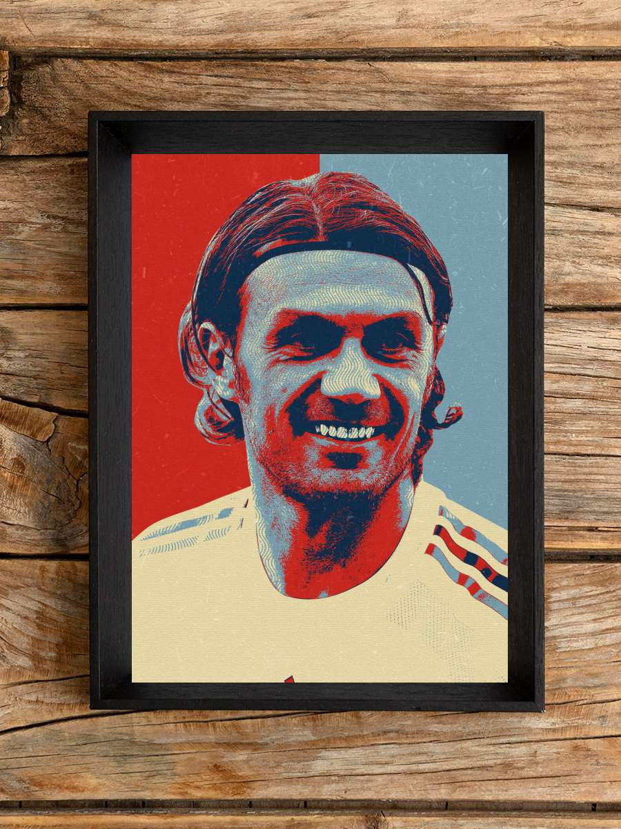 paolo Maldini Futbol Poster Çerçevesiz Yüksek Kalite Futbolcu Duvar Poster