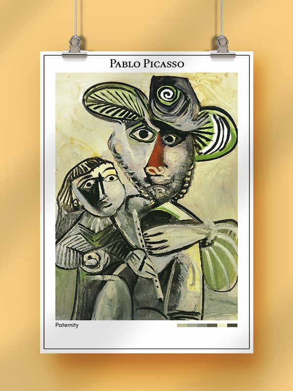 Pablo Picasso Paternity Poster