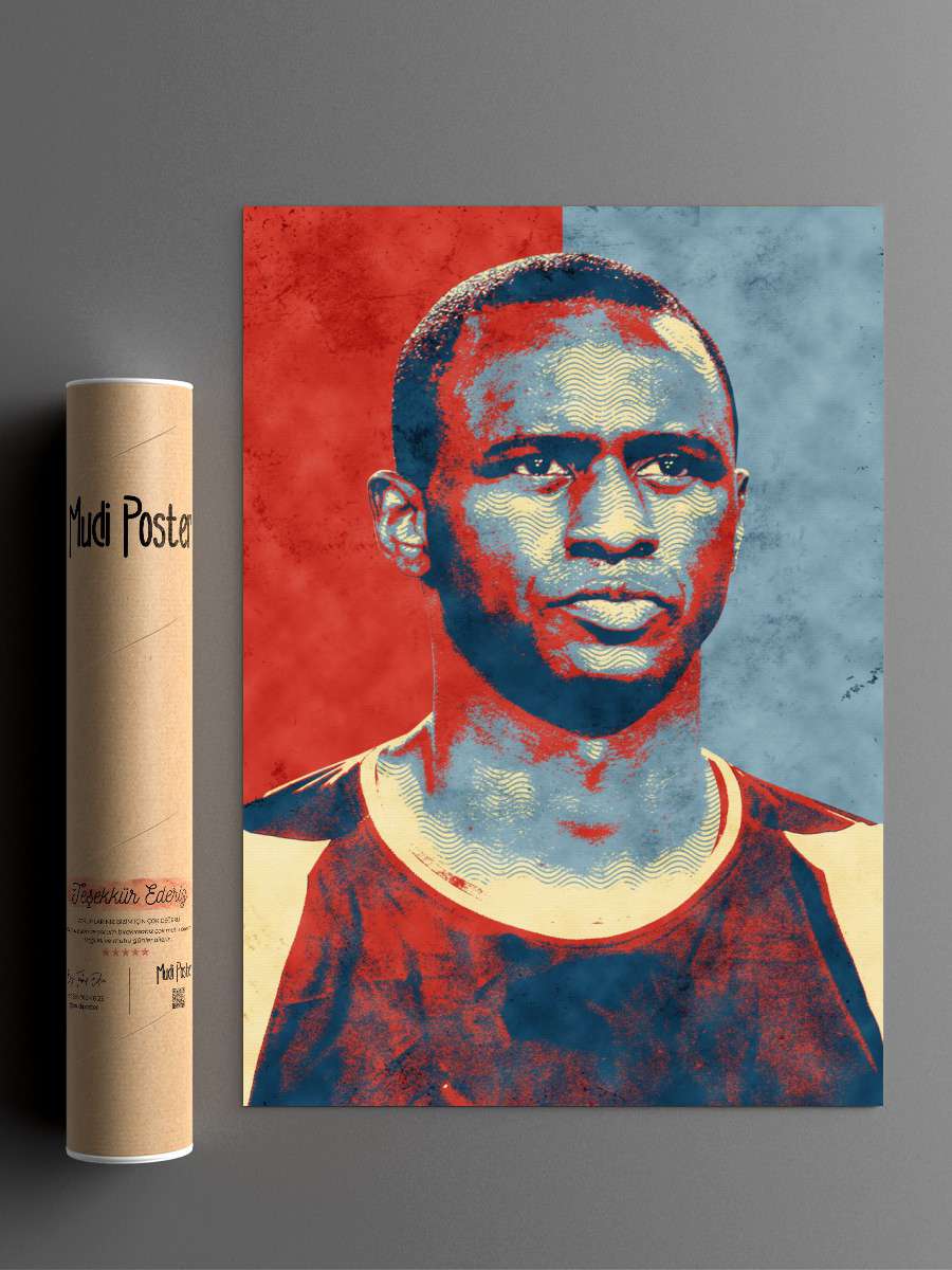 Patrick Vieira Futbol Poster Çerçevesiz Yüksek Kalite Futbolcu Duvar Poster
