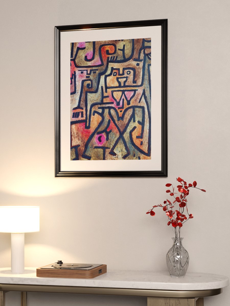 Paul Klee Forest Witches Tablo Sanatsal Ünlü Ressam Poster Çerçevesiz Yüksek Kalite Poster