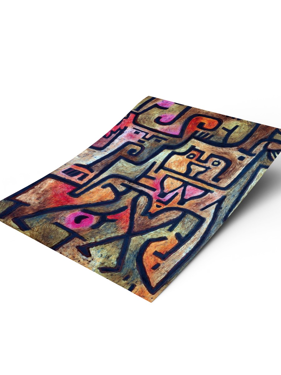 Paul Klee Forest Witches Tablo Sanatsal Ünlü Ressam Poster Çerçevesiz Yüksek Kalite Poster