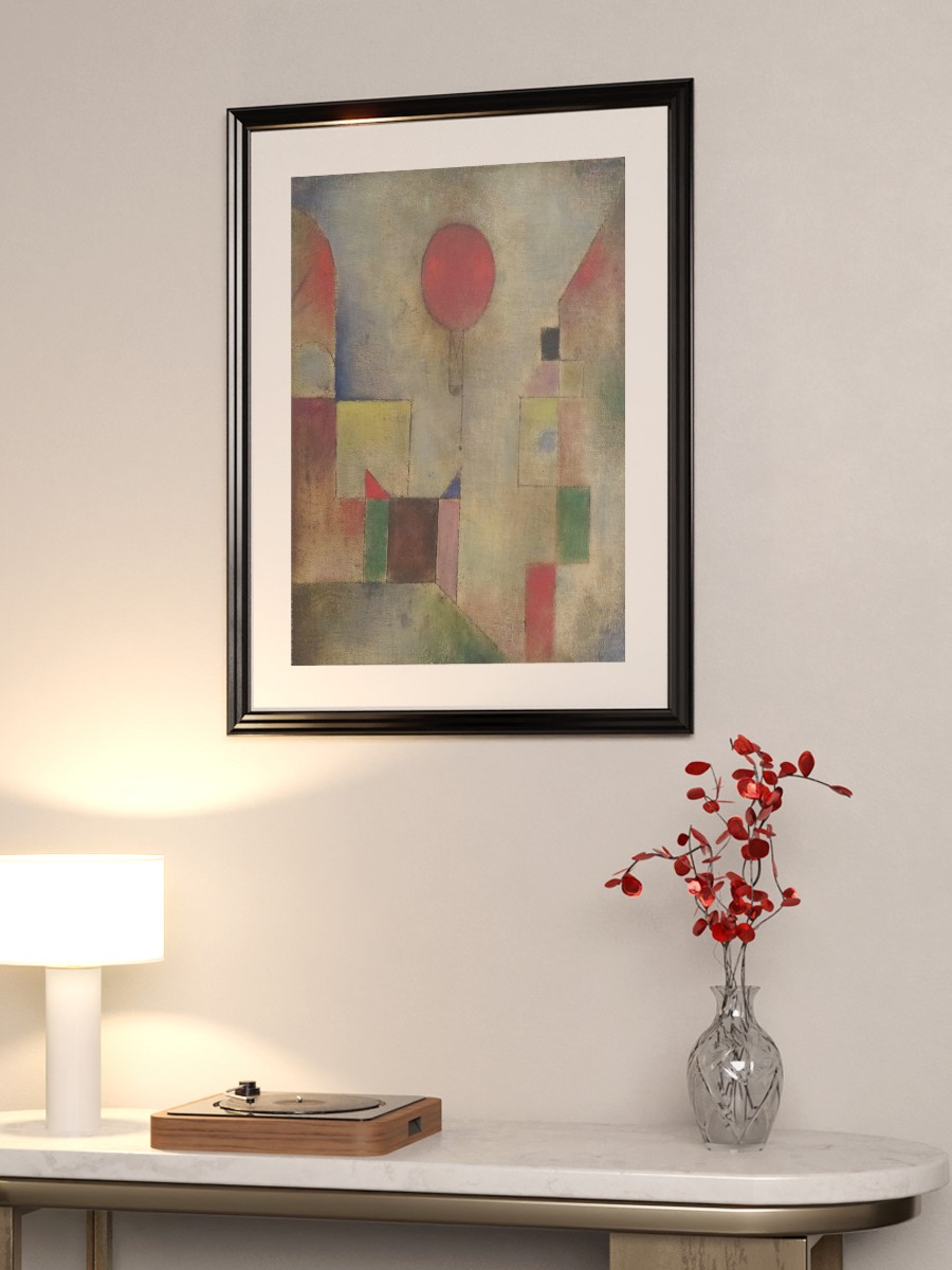 Paul Klee Red Balloon Tablo Sanatsal Ünlü Ressam Poster Çerçevesiz Yüksek Kalite Poster