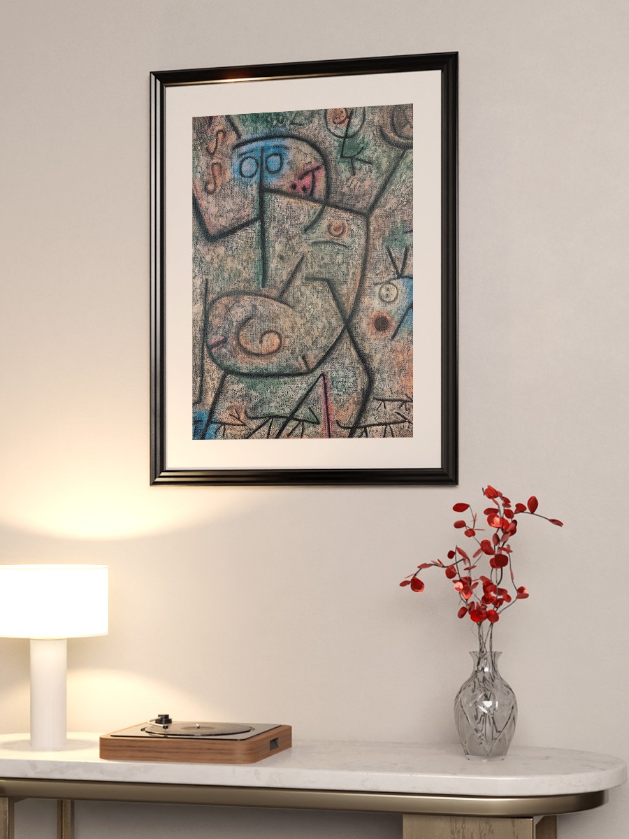 Paul Klee Rumors Tablo Sanatsal Ünlü Ressam Poster Çerçevesiz Yüksek Kalite Poster