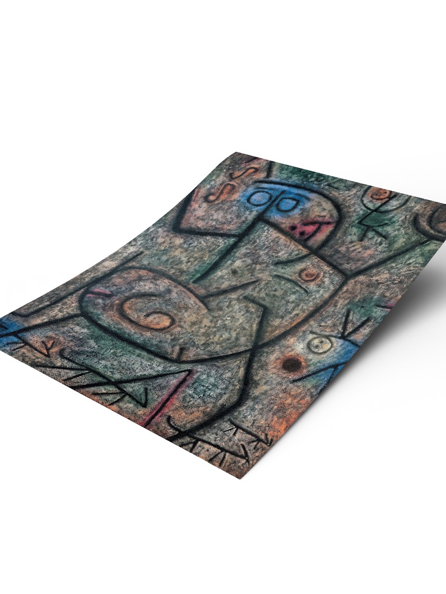 Paul Klee Rumors Tablo Sanatsal Ünlü Ressam Poster Çerçevesiz Yüksek Kalite Poster
