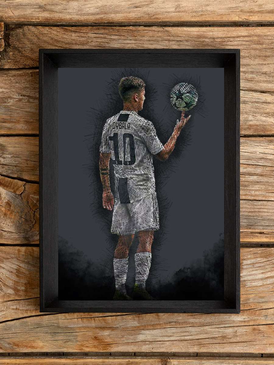 Paulo Dybala Futbol Poster Çerçevesiz Yüksek Kalite Futbolcu Duvar Poster