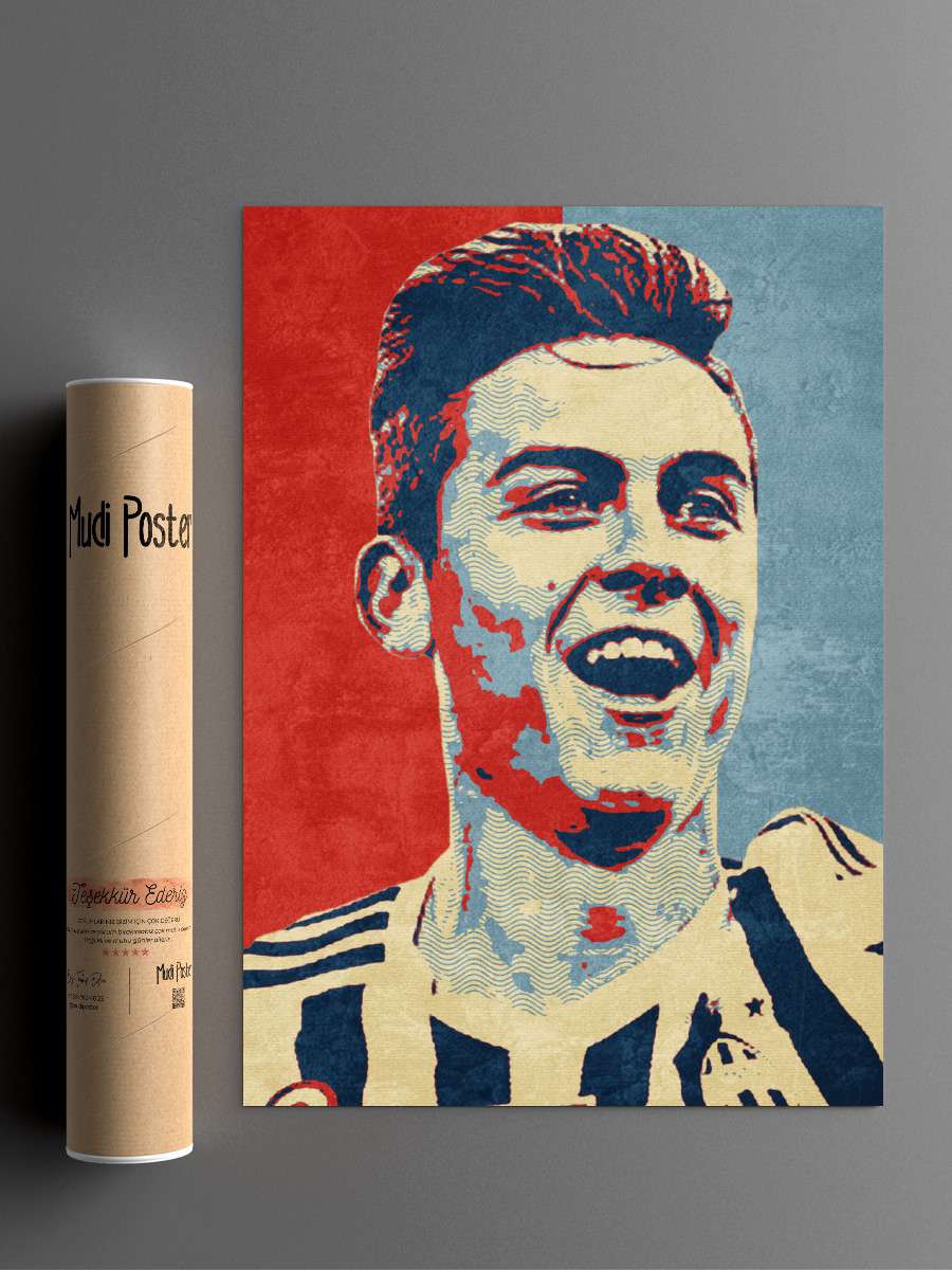 paulo dybala Futbol Poster Çerçevesiz Yüksek Kalite Futbolcu Duvar Poster