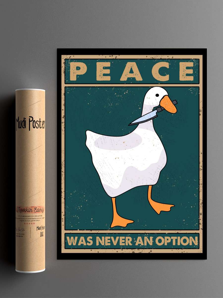 Peace Was Never An Option Anime Poster Çerçevesiz Yüksek Kalite Anime Duvar Poster