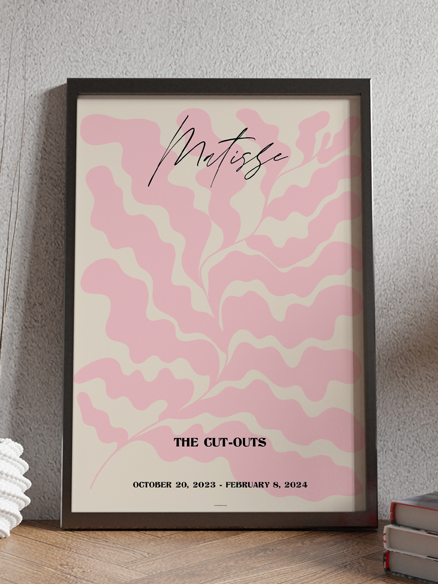 Pembe Matisse Koleksiyonu Modern Poster Çerçevesiz Duvar Tablosu Sanatsal Poster