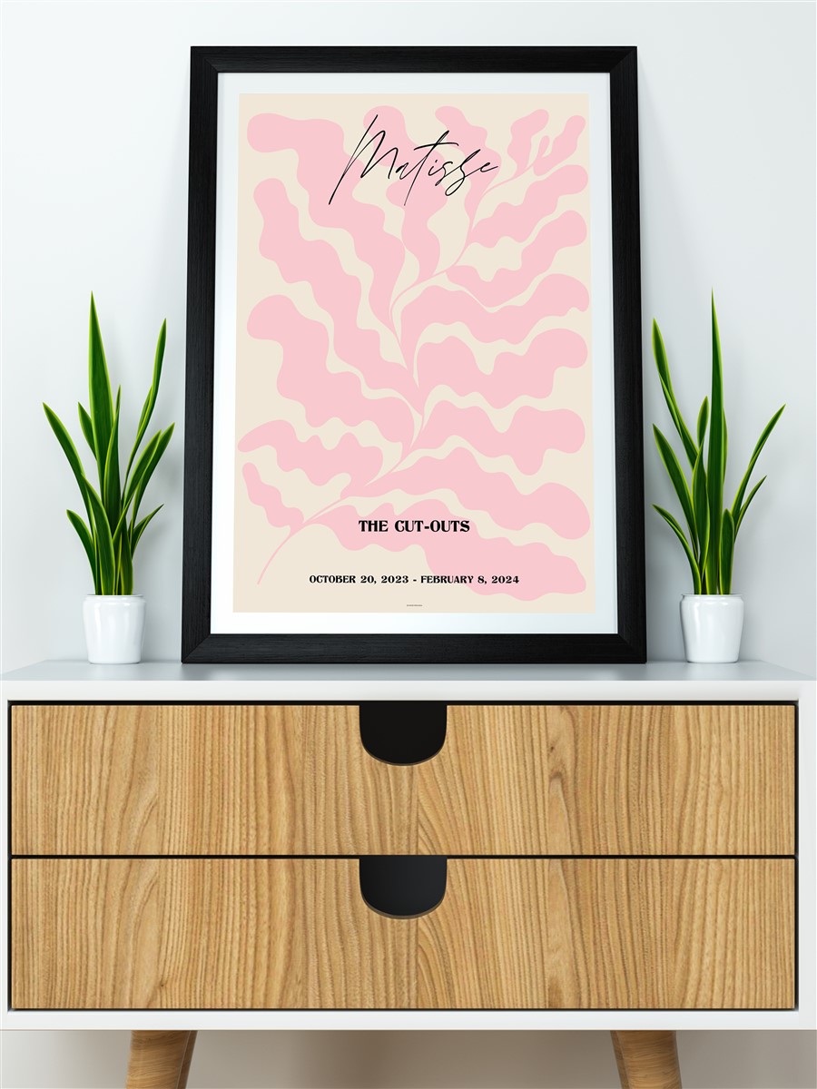 Pembe Matisse Koleksiyonu Modern Poster Çerçevesiz Duvar Tablosu Sanatsal Poster
