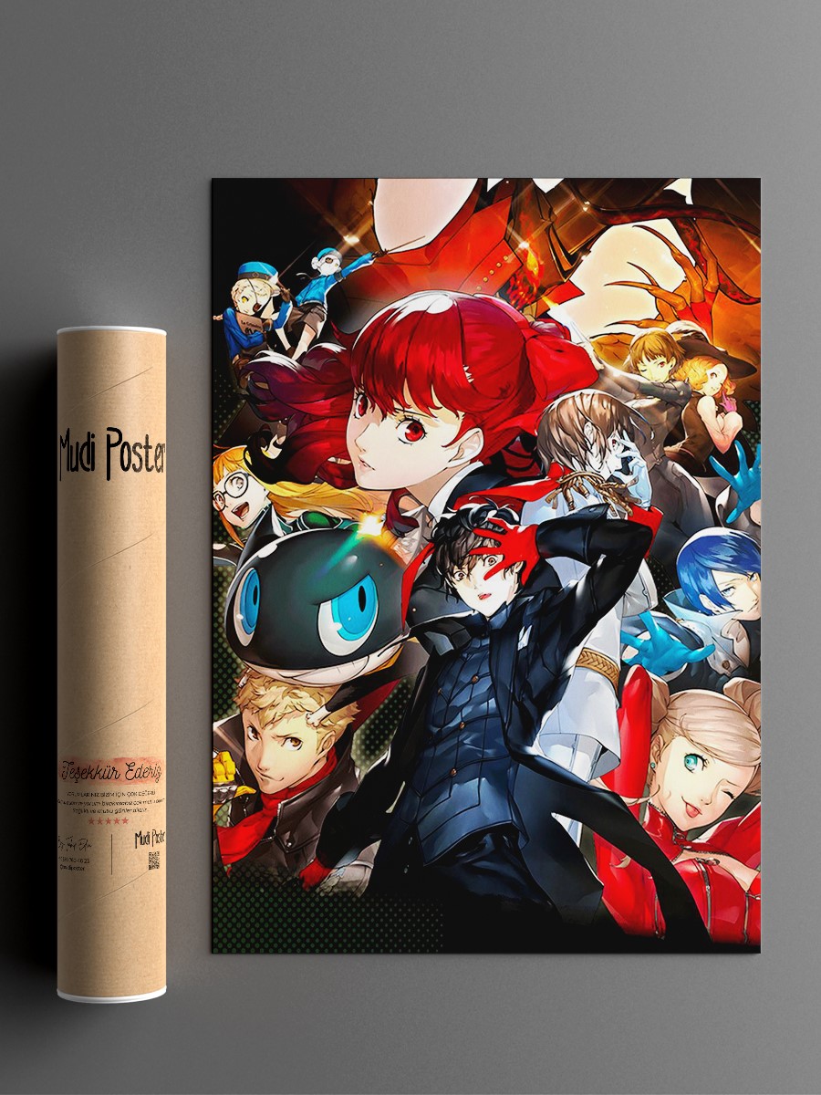 persona 5 royal Anime Poster Çerçevesiz Yüksek Kalite Anime Duvar Poster