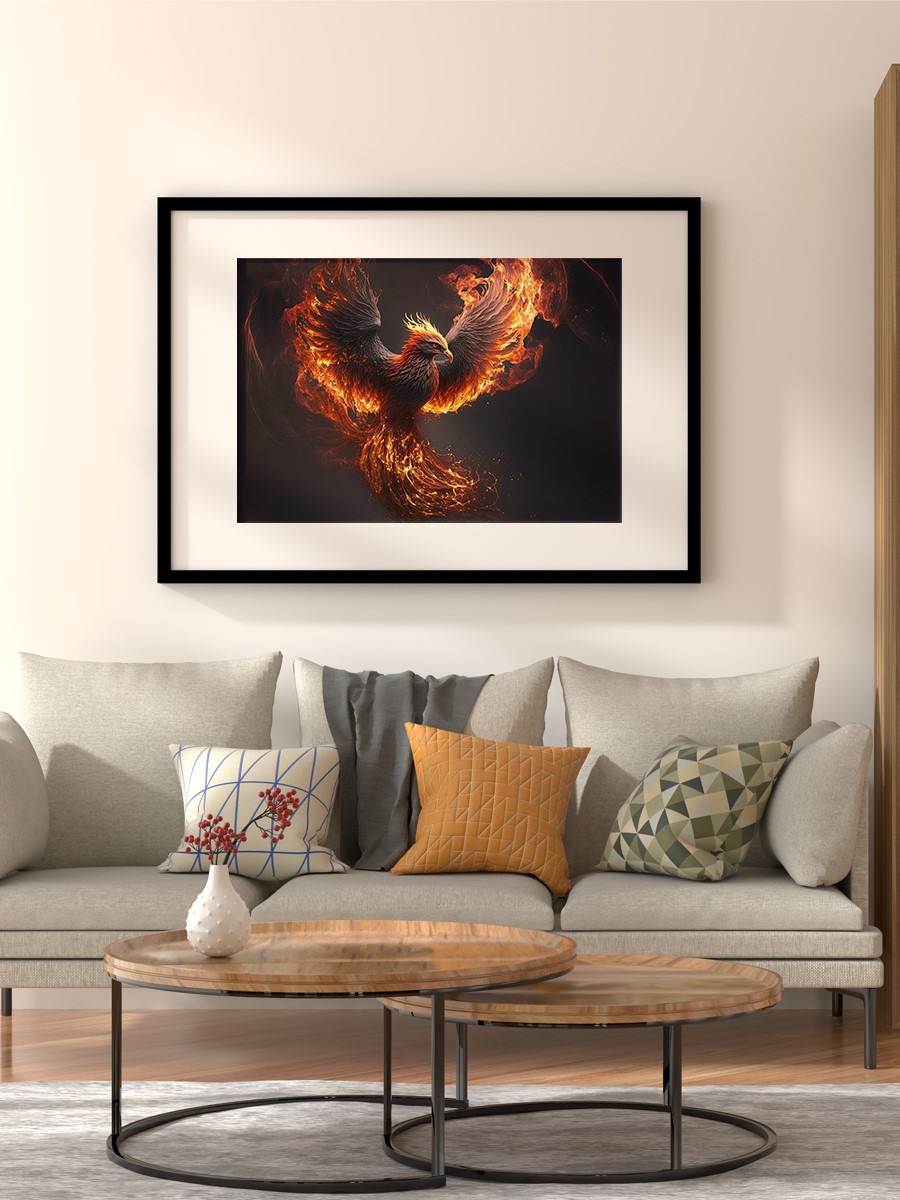 Phoenix Bird  Anime Poster Çerçevesiz Yüksek Kalite Anime Duvar Poster