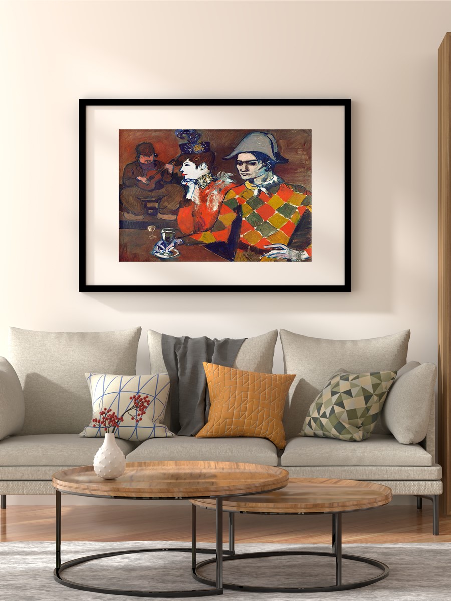Picasso At the Lapin Agile Tablo Sanatsal Ünlü Ressam Poster Çerçevesiz Yüksek Kalite Poster