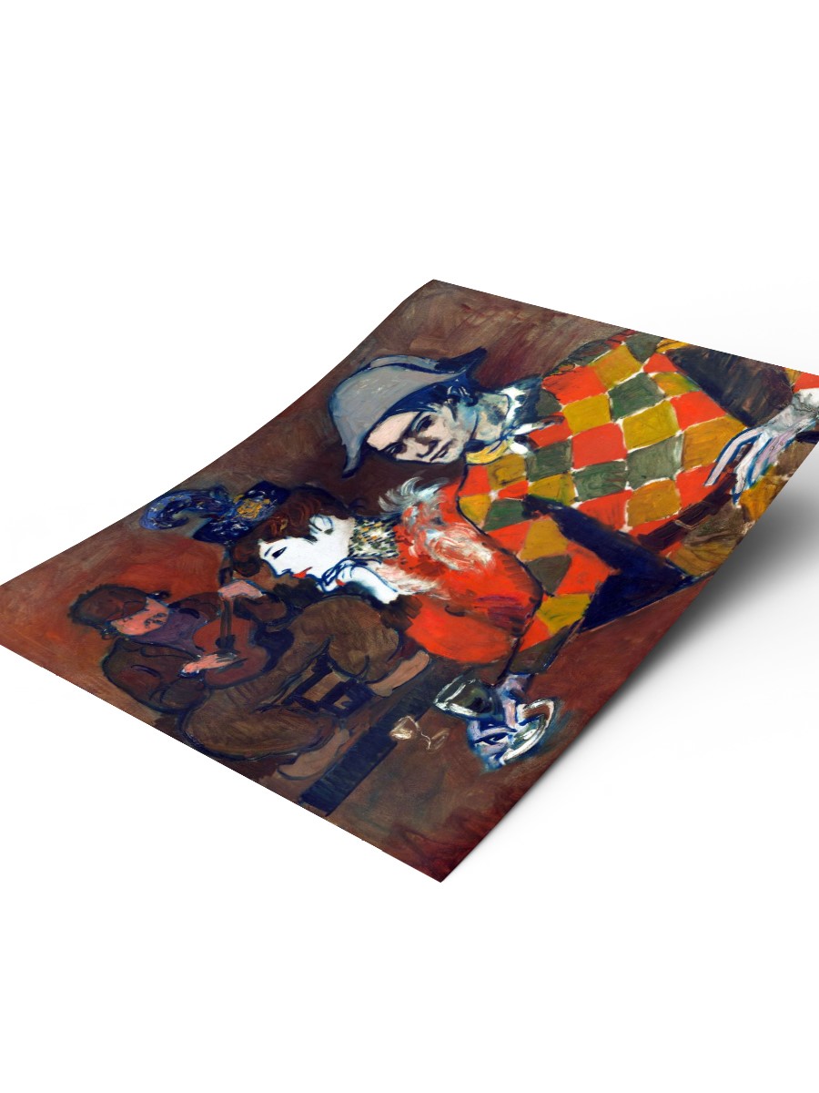 Picasso At the Lapin Agile Tablo Sanatsal Ünlü Ressam Poster Çerçevesiz Yüksek Kalite Poster