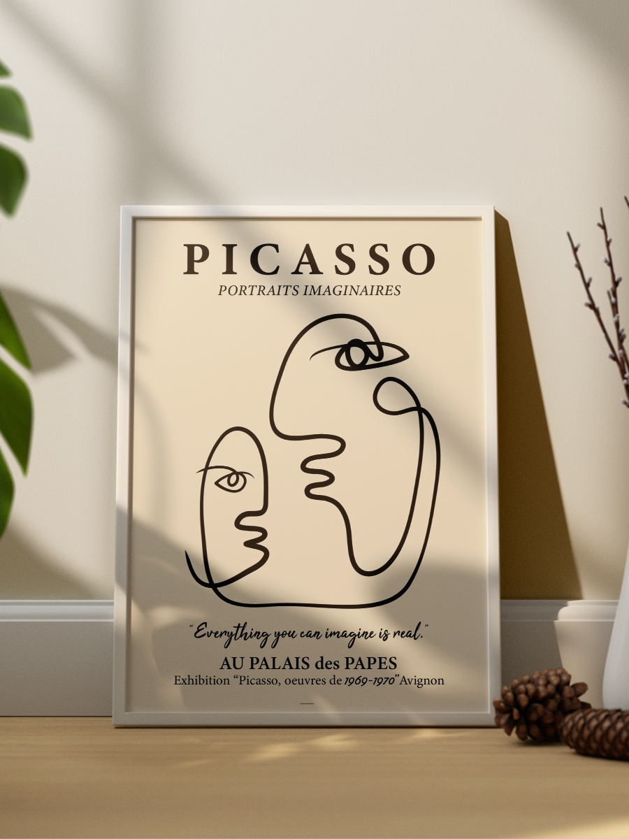 Picasso Poster Modern Duvar Tablosu Çerçevesiz Poster Salon, Mutfak Ve Ofis Duvar Dekoru