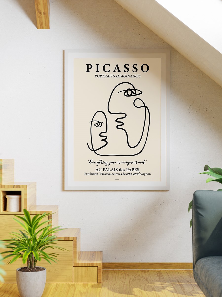Picasso Poster Modern Duvar Tablosu Çerçevesiz Poster Salon, Mutfak Ve Ofis Duvar Dekoru