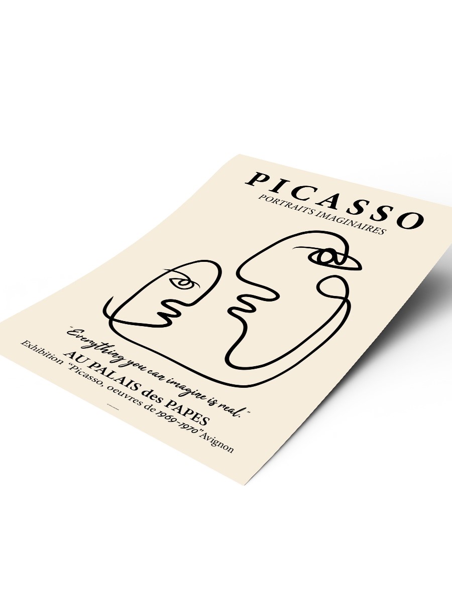 Picasso Poster Modern Duvar Tablosu Çerçevesiz Poster Salon, Mutfak Ve Ofis Duvar Dekoru