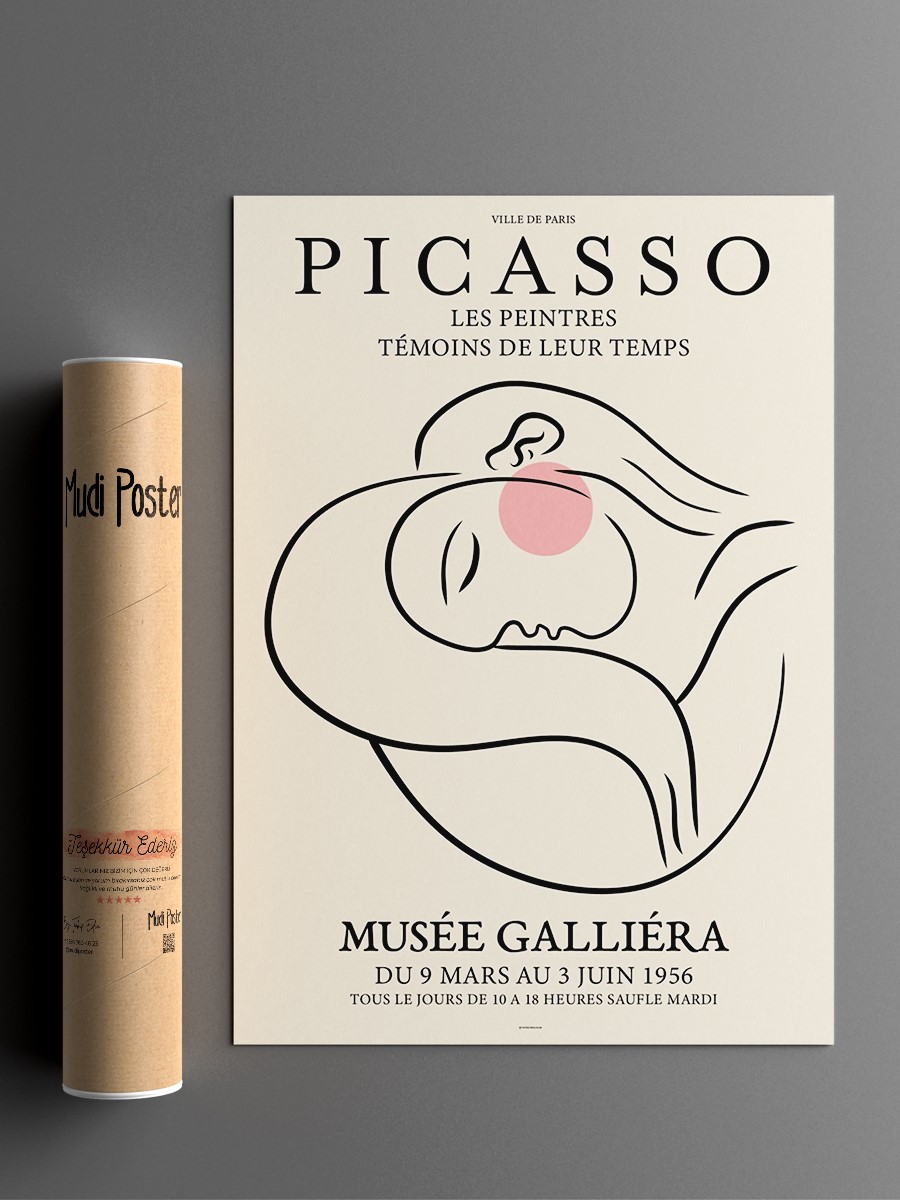 Picasso Poster Modern Duvar Tablosu Çerçevesiz Poster Salon, Mutfak Ve Ofis Duvar Dekoru