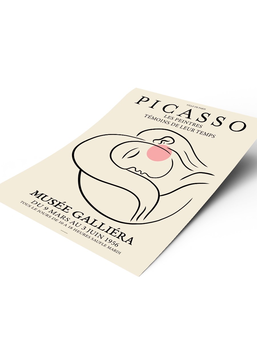 Picasso Poster Modern Duvar Tablosu Çerçevesiz Poster Salon, Mutfak Ve Ofis Duvar Dekoru
