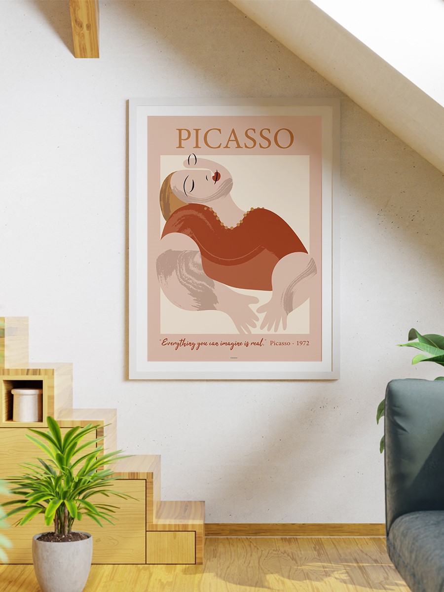 Picasso Poster Modern Duvar Tablosu Çerçevesiz Poster Salon, Mutfak Ve Ofis Duvar Dekoru