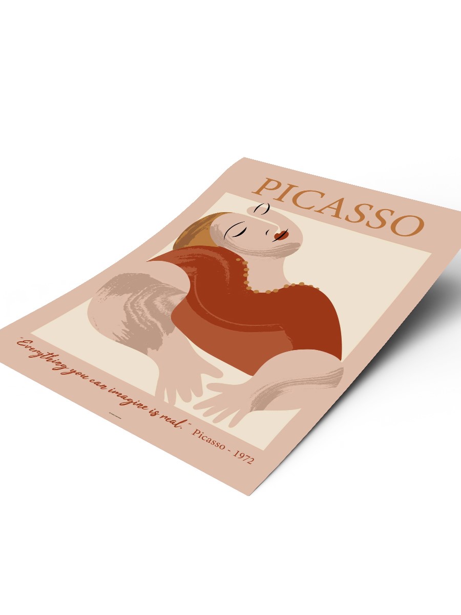Picasso Poster Modern Duvar Tablosu Çerçevesiz Poster Salon, Mutfak Ve Ofis Duvar Dekoru
