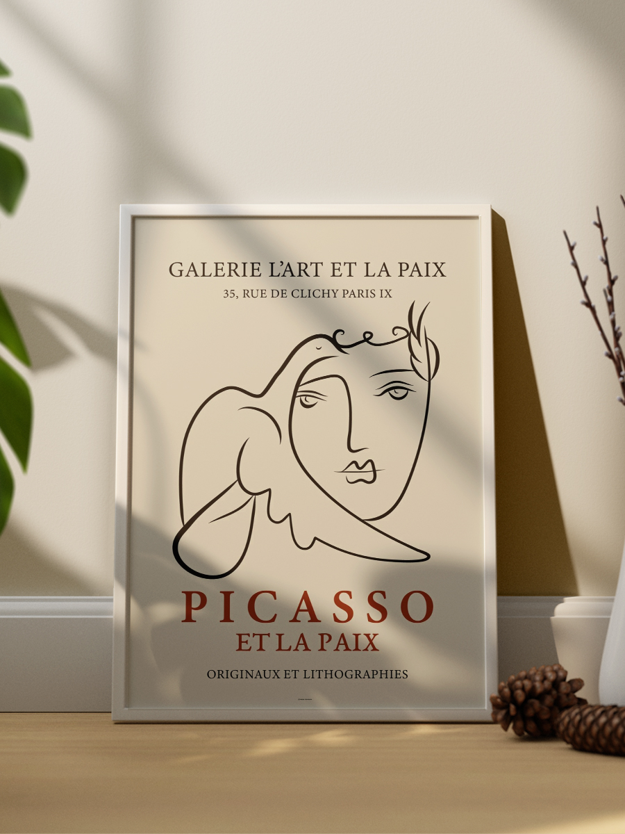 Picasso Portre Poster Modern Duvar Tablosu Çerçevesiz Poster Salon, Mutfak Ve Ofis Duvar Dekoru