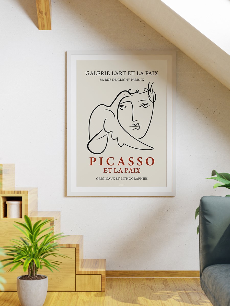 Picasso Portre Poster Modern Duvar Tablosu Çerçevesiz Poster Salon, Mutfak Ve Ofis Duvar Dekoru