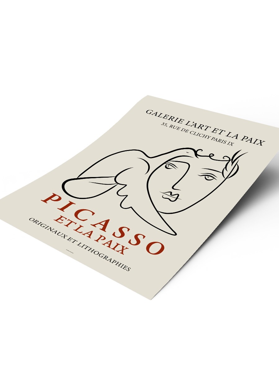 Picasso Portre Poster Modern Duvar Tablosu Çerçevesiz Poster Salon, Mutfak Ve Ofis Duvar Dekoru
