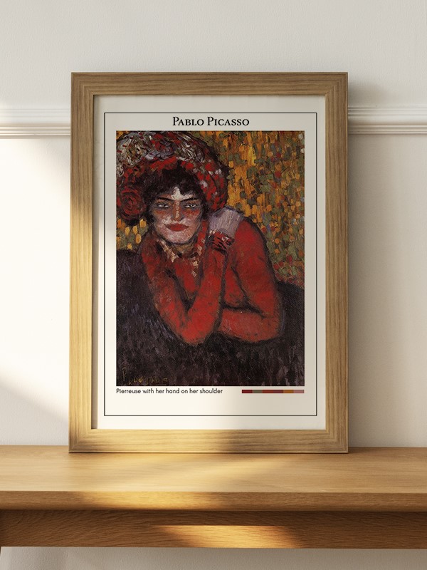Pablo Picasso Pierreuse with her hand on her shoulder Poster - En İyi Fiyatlarla