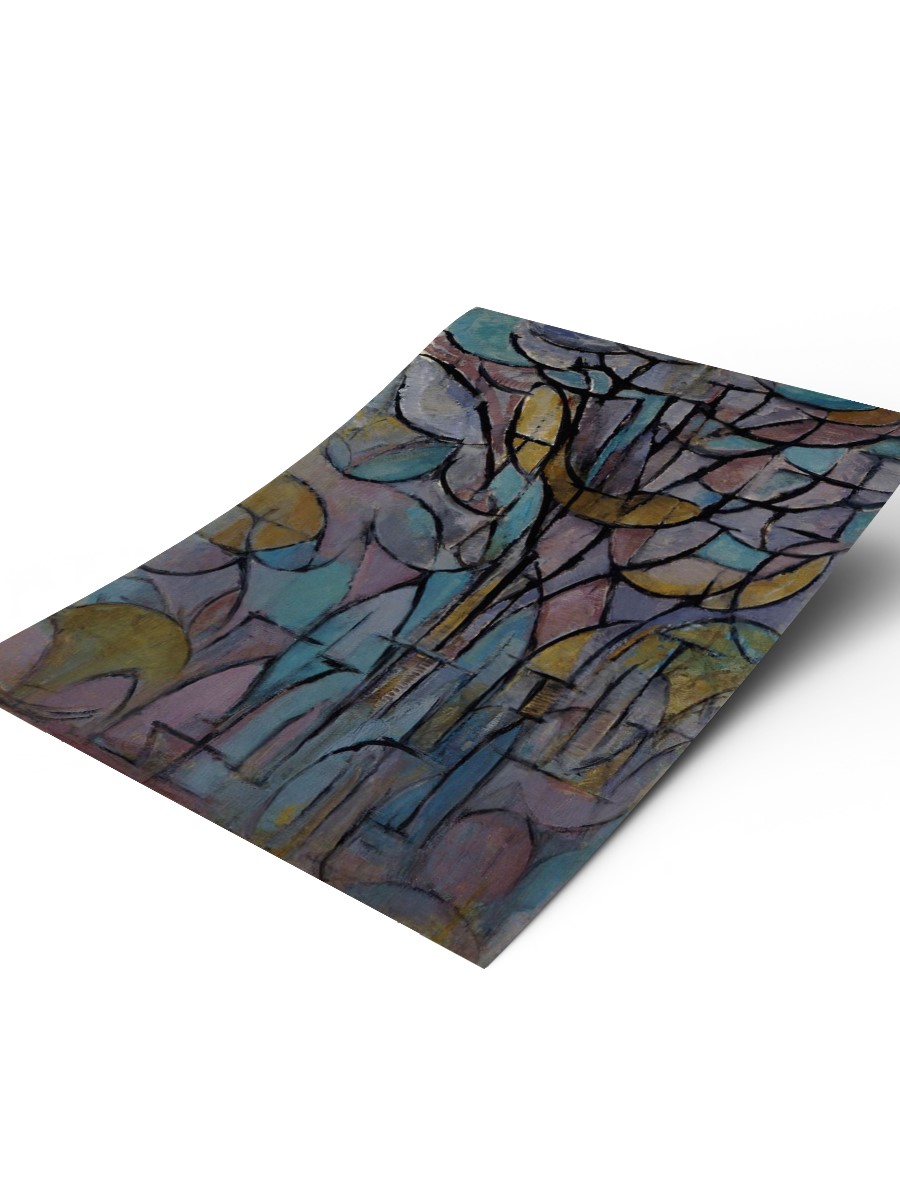 Piet Mondrian Trees Tablo Sanatsal Ünlü Ressam Poster Çerçevesiz Yüksek Kalite Poster