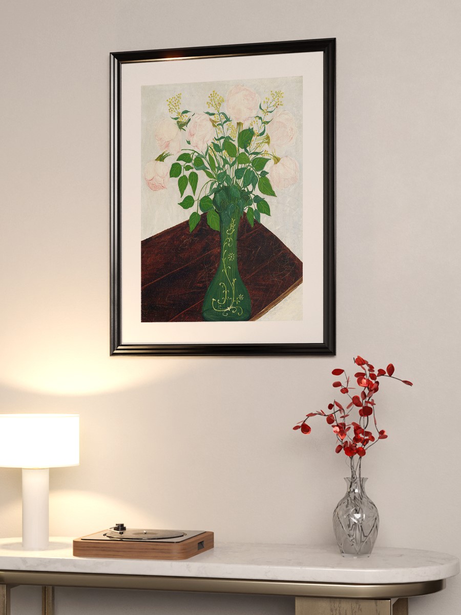 Pink Roses Tablo Sanatsal Ünlü Ressam Poster Çerçevesiz Yüksek Kalite Poster