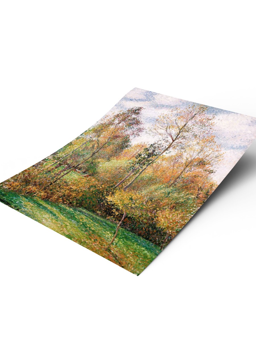 Pissarro Autumn Poplars Tablo Sanatsal Ünlü Ressam Poster Çerçevesiz Yüksek Kalite Poster
