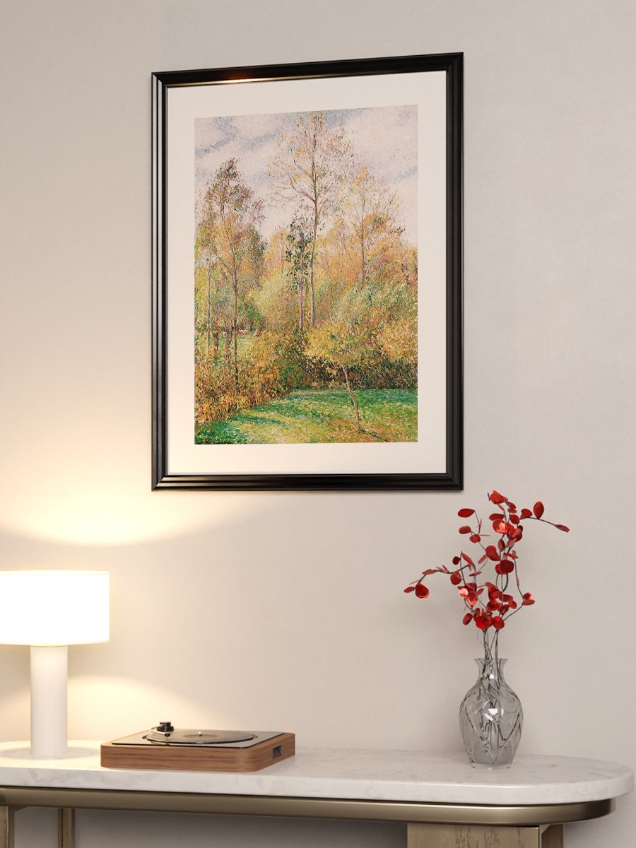 Pissarro Autumn Poplars Tablo Sanatsal Ünlü Ressam Poster Çerçevesiz Yüksek Kalite Poster