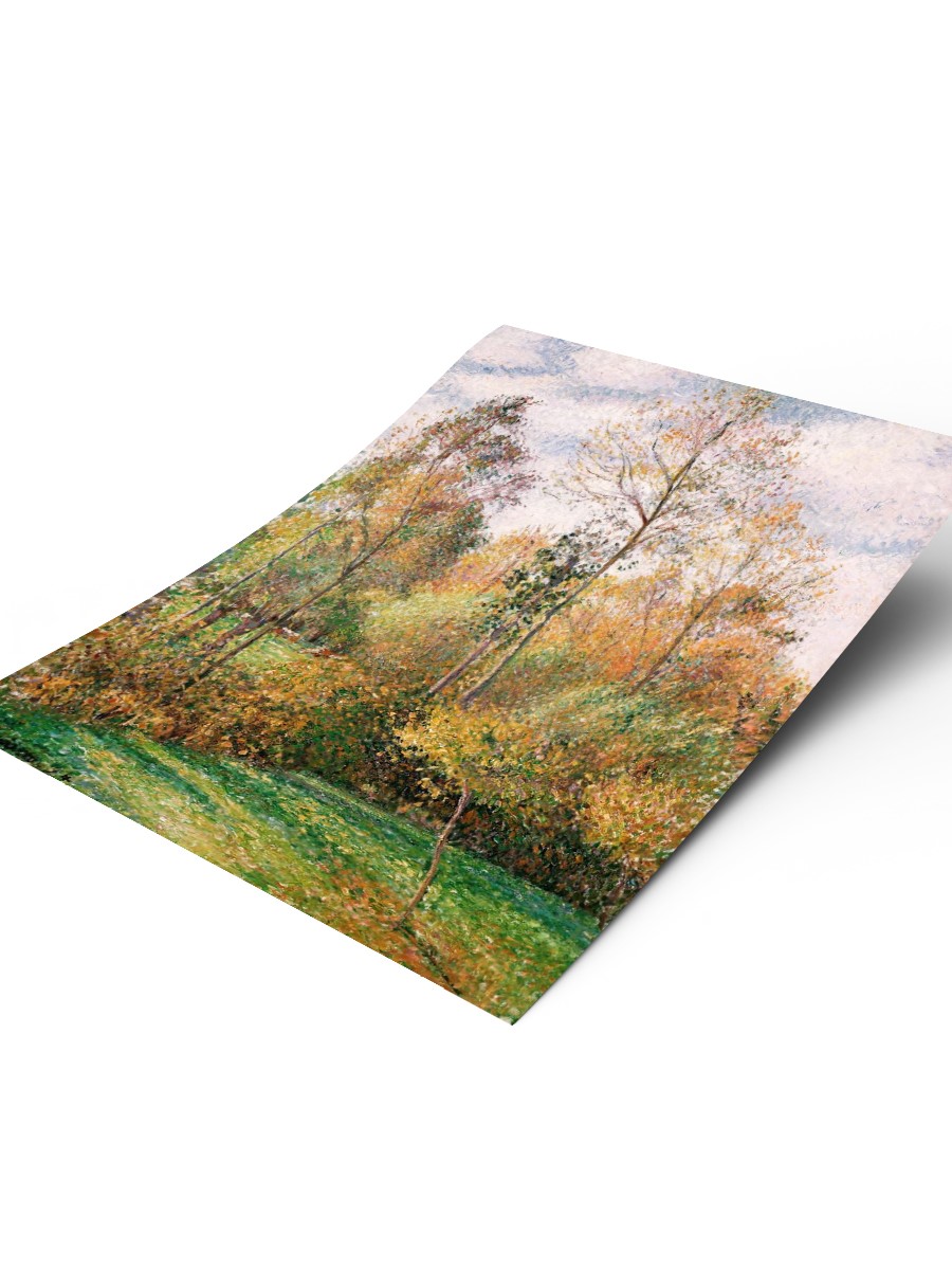 Pissarro Autumn Poplars Tablo Sanatsal Ünlü Ressam Poster Çerçevesiz Yüksek Kalite Poster