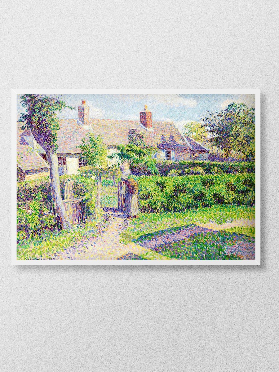 Pissarro Peasant House Tablo Sanatsal Ünlü Ressam Poster Çerçevesiz Yüksek Kalite Poster - En İyi Fiyatlarla