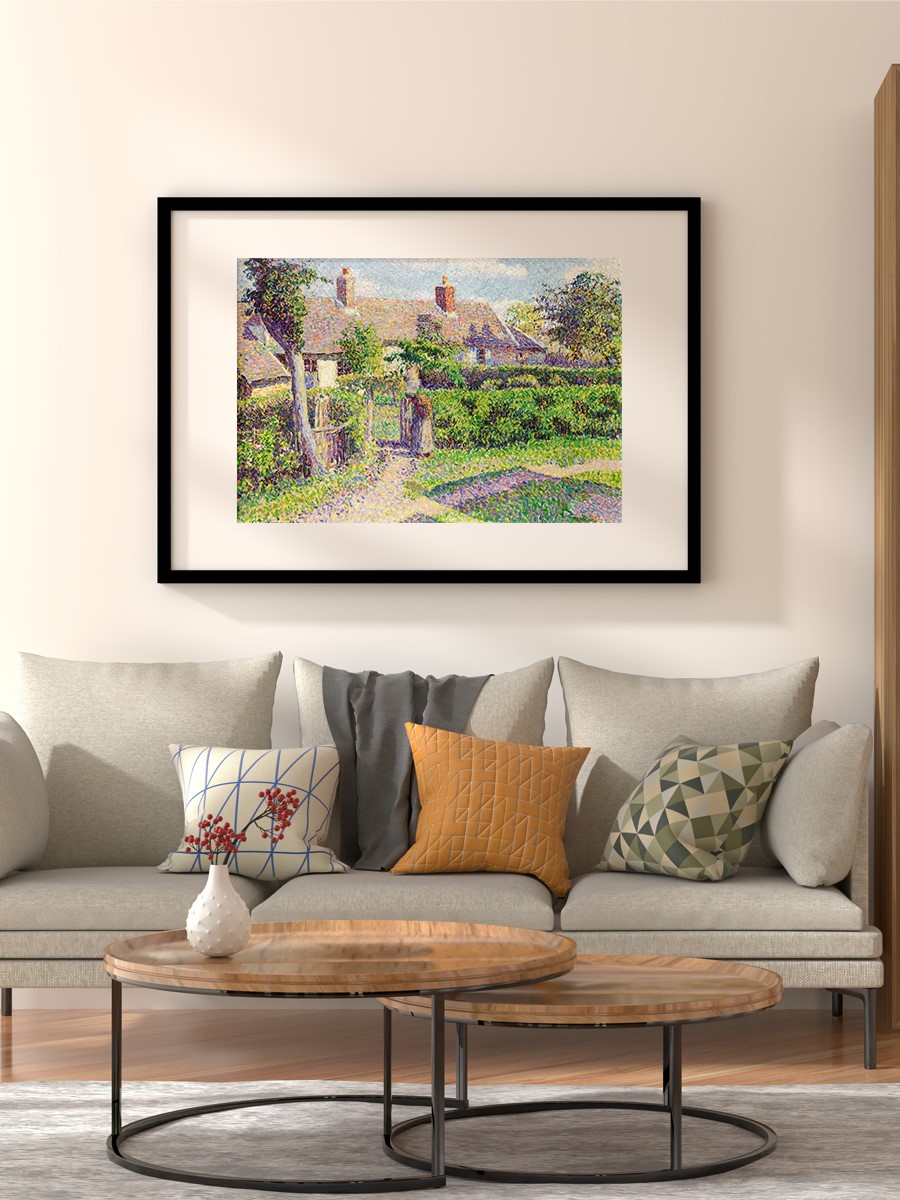 Pissarro Peasant House Tablo Sanatsal Ünlü Ressam Poster Çerçevesiz Yüksek Kalite Poster