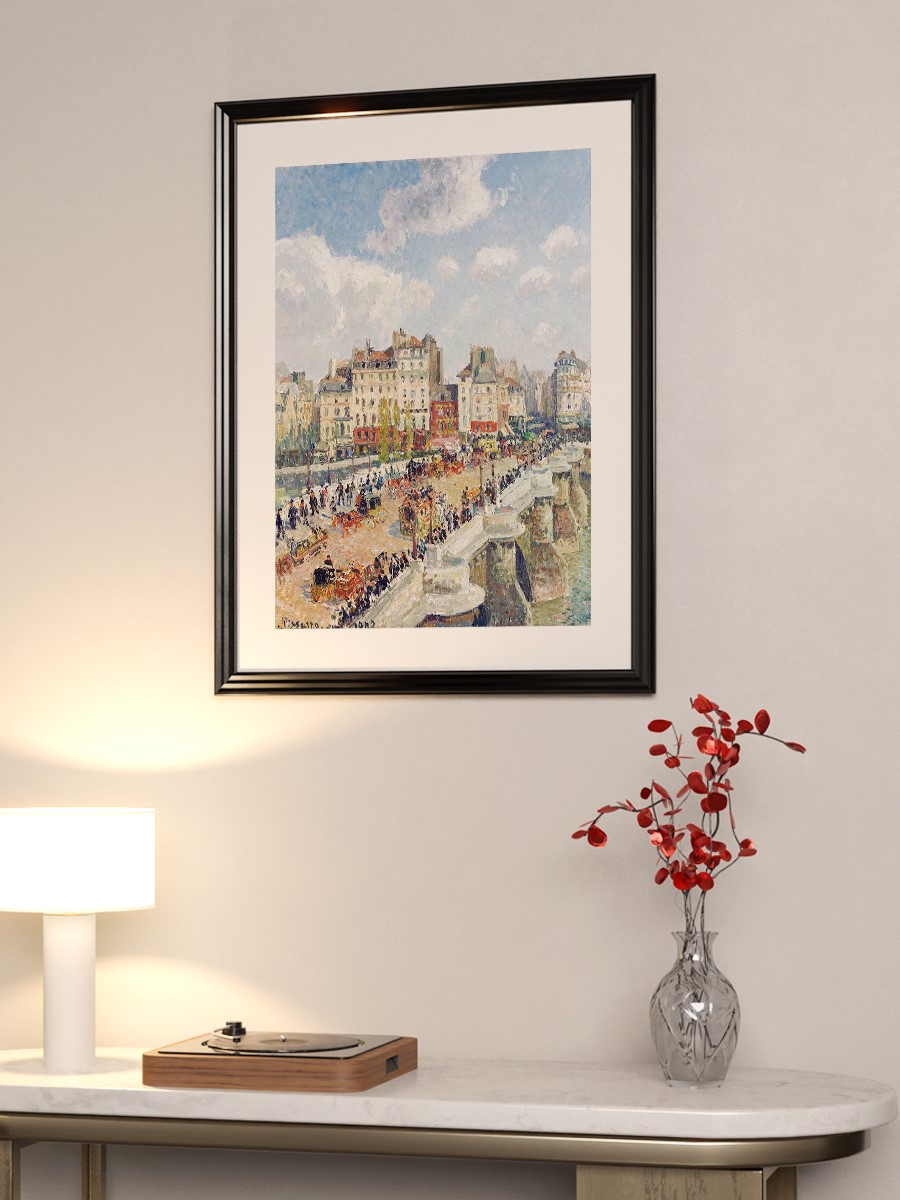 Pissarro The Pont Neuf Tablo Sanatsal Ünlü Ressam Poster Çerçevesiz Yüksek Kalite Poster