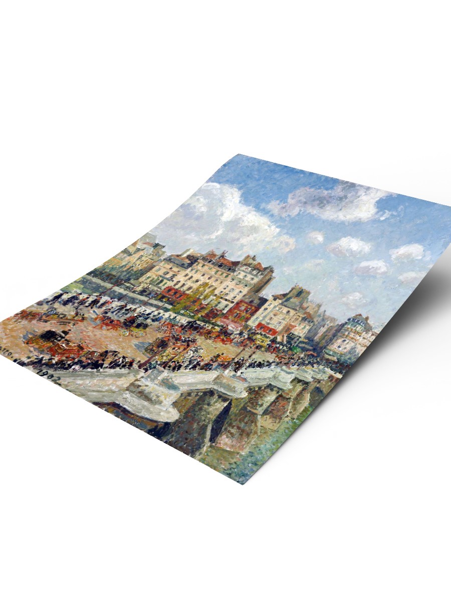 Pissarro The Pont Neuf Tablo Sanatsal Ünlü Ressam Poster Çerçevesiz Yüksek Kalite Poster