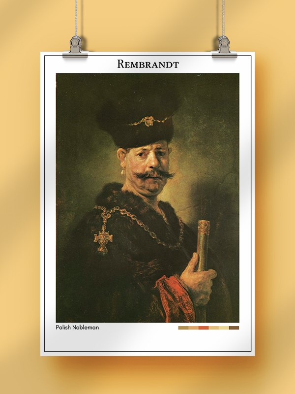 Rembrandt Polish Nobleman Poster