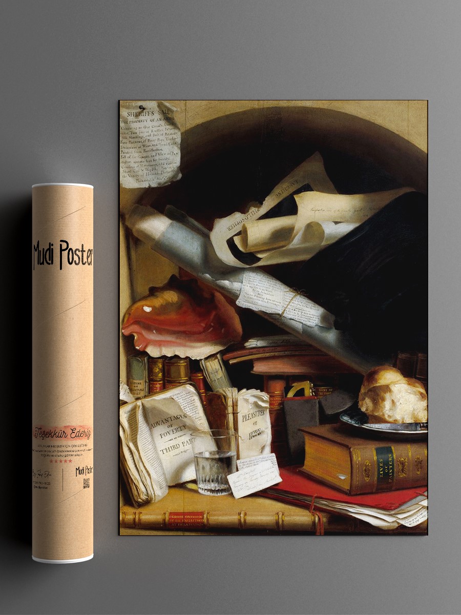 Poor Artists Cupboard Tablo Sanatsal Ünlü Ressam Poster Çerçevesiz Yüksek Kalite Poster