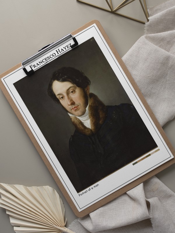 Francesco Hayez Portrait of a man Poster