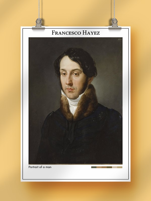 Francesco Hayez Portrait of a man Poster