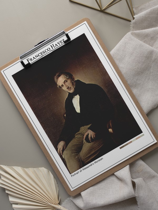 Francesco Hayez Portrait of Alessandro Manzoni Poster