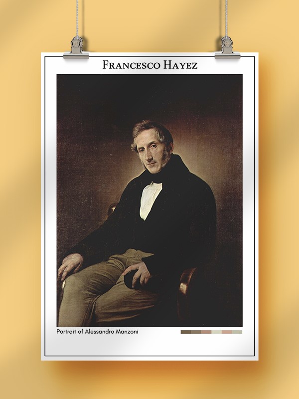 Francesco Hayez Portrait of Alessandro Manzoni Poster