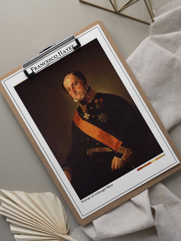 Francesco Hayez Portrait of Ambrogio Nava Poster