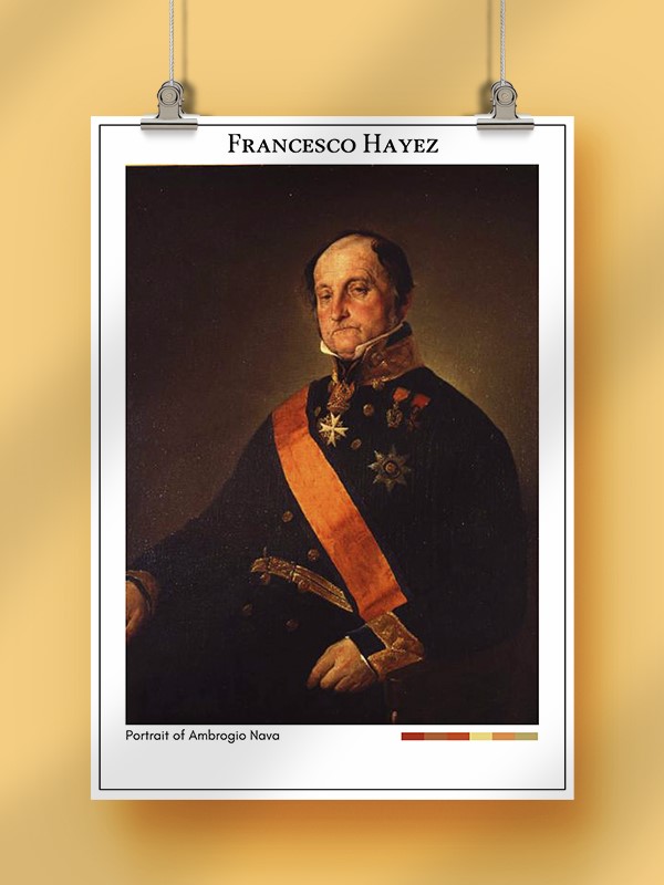 Francesco Hayez Portrait of Ambrogio Nava Poster