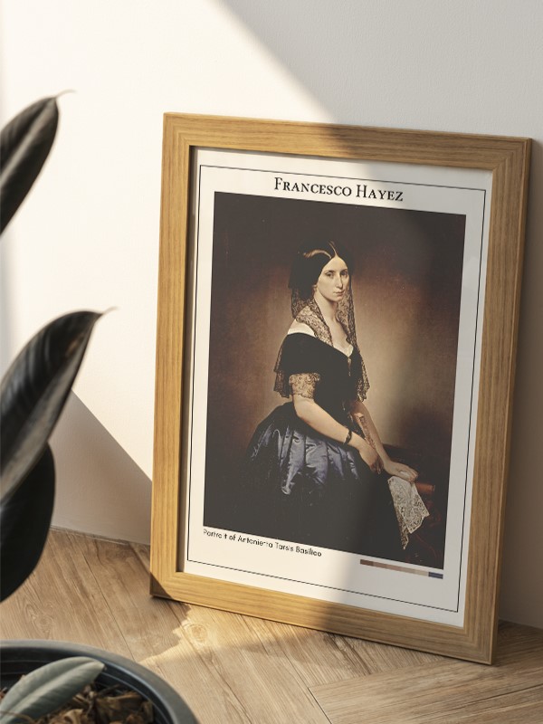 Francesco Hayez Portrait of Antonietta Tarsis Basilico Poster